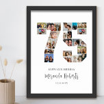 75. Geburtstag Nr. 75 Custom Foto Collage Poster<br><div class="desc">Feiern Sie 75. Geburtstag mit dieser personalisierten Zahl 75 Foto Collage Poster. Dieses individuell gestaltbare Geschenk eignet sich auch für Hochzeitsfeiern. Es ist eine großartige Möglichkeit, wertvolle Erinnerungen aus Ihrer Hochzeit und Ihrem verheirateten Leben zu zeigen. Das Poster enthält eine Collage von Fotos, die diese besonderen Momente erfassen, und kann...</div>