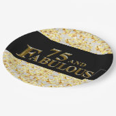 75. Geburtstag Pappteller (Schrägansicht)