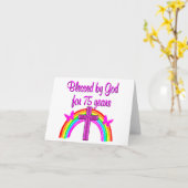 75. GEBURTSTAG PRAYER PERSONALISIERTES DESIGN KARTE (Gelbe Blume)