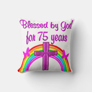 75. GEBURTSTAG PRAYER PERSONALISIERTES DESIGN KISSEN