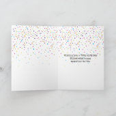 75. Geburtstag Retro Schreibmaschine Karte (Innenseite)