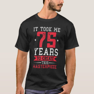 75. Geburtstag Retro Vintag gestörtes Design T-Shirt