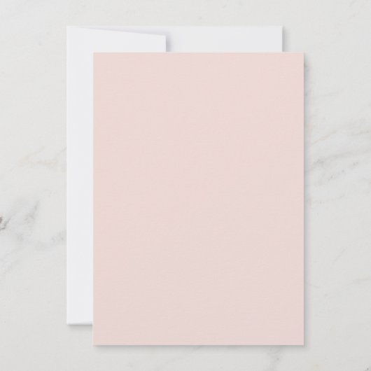 75. Geburtstag Rosa Blumenblätterung Einladung (Rückseite)