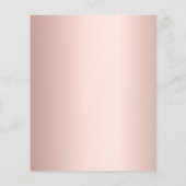 75. Geburtstag Rose Gold Rosa Konfetti Einladung (Rückseite)