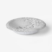 75. Geburtstag silberne elegante Konfetti Pappteller (Gewinkelt)