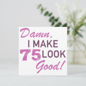 75. Geburtstag Spaß Karte (Stehend Vorderseite)