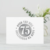75. Geburtstag Über Den Berg Karte (Stehend Vorderseite)
