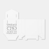 75. Geburtstag Vintag Geschenkschachtel (Ungefaltet)