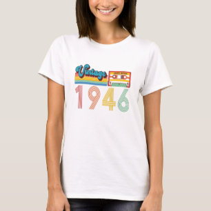 75. Geburtstag Vintage Retro 1946 Kassette Tape T-Shirt