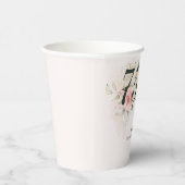 75. Geburtstag Wasserfarbe Rosa Party Pappbecher (Rechts)