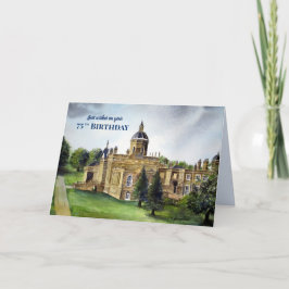 75. Geburtstag wünscht Castle Howard York Malerei Karte