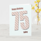 75. Geburtstagkarte Karte (Gelbe Blume)