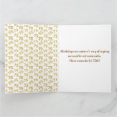75. Geburtstags-Gold-Zahlenmuster Karte (Innenseite)