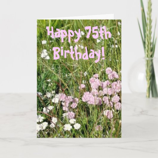 75. Geburtstags-Karte Karte (Vorderseite)