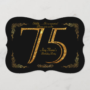 75., Geburtstags-Party 75., großes Gatsby, Einladung