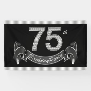 75. Geburtstags-Party Banner