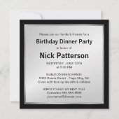 75. Geburtstags-Party Einladungen - (Rückseite)