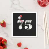 75. Geburtstagsballons Serviette (Beispiel)