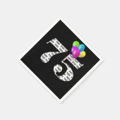 75. Geburtstagsballons Serviette (Ecke)