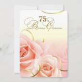 75. Geburtstagsfeier Custom Invitations Einladung (Vorderseite)