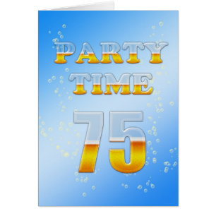 75. Geburtstagsfeier mit viel Bier