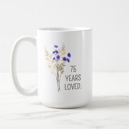 75. Geburtstagsgeschenk für Frauen, 75. Geburtstag Kaffeetasse