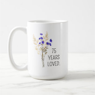 75. Geburtstagsgeschenk für Frauen, 75. Geburtstag Kaffeetasse