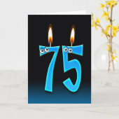 75. Geburtstagskandale Karte (Gelbe Blume)