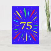 75. Geburtstagskarte Karte (Vorderseite)
