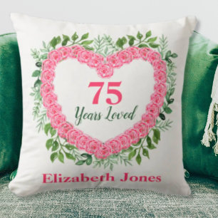 75. Geburtstagskissen - 75 Jahre Loved Design Kissen