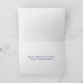 75. Geburtstagsnachricht in einer Flasche Karte (Innenseite)