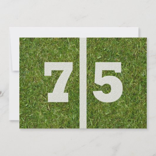 75. Geburtstagsparty! Einladung (Vorderseite)