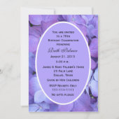 75. Geburtstagsparty Einladung Hydrangea (Vorderseite)