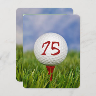 75. Geburtstagsparty Golf Thema Einladung