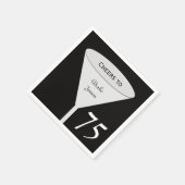 75. Geburtstagsparty Paper Napkins Serviette (Ecke)