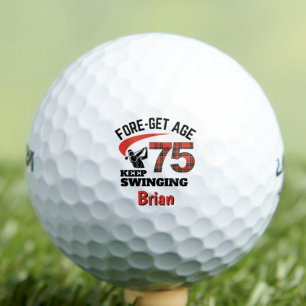 75. Geschenk für Nachbarn - Red Tartan Fun Golfball