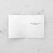 75. Glückwunsch zum Geburtstag Wein Karte (Innenseite)