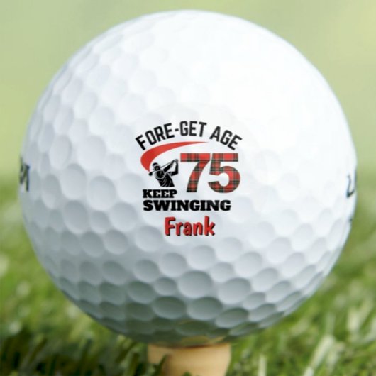 75. Golfgeschenk für Onkel - FORE-get Age Red Kari Golfball