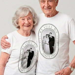 75. Hochzeitstag Diamant Geschenk Benutzerdefinier T-Shirt