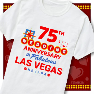 75. Hochzeitstag Fabelhaftes Las Vegas Paar T-Shirt