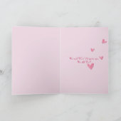 75. Hochzeitstag in Umschlag Feiertagskarte (Innenseite)