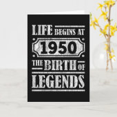 75 Jahre alt 1950 Geburt der Legende 75. Geburtsta Karte (Gelbe Blume)