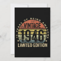 75 Jahre alte Geschenke Vintag 1946 Geburtstag