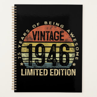 75 Jahre alte Geschenke Vintag 1946 Geburtstag Planer
