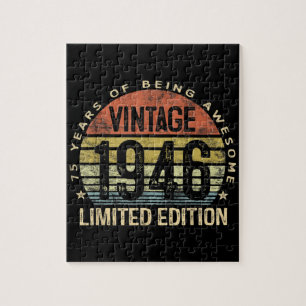 75 Jahre alte Geschenke Vintag 1946 Geburtstag Puzzle