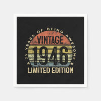 75 Jahre alte Geschenke Vintag 1946 Geburtstag