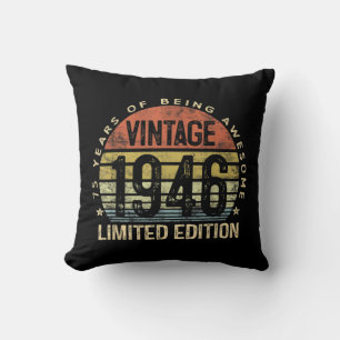 75 Jahre alte Geschenke Vintage 1946 Geburtstag Kissen