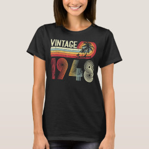 75 Jahre alte Männer Frauen Vintag 1948 Retro 75.  T-Shirt