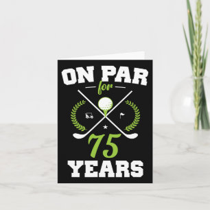 75 Jahre alter Glückwunsch 75. Geburtstag für Golf Karte