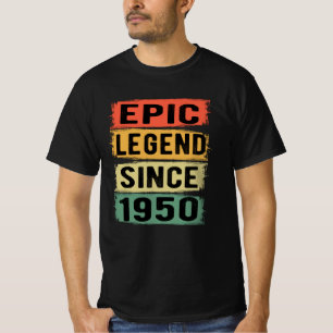 75 Jahre alter Tag 1950 Epische Legende 75. Geburt T-Shirt